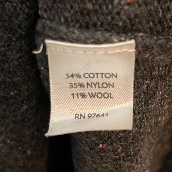 Pure Jill Women Speckled Wool Blend Lagenlook Goblincore Keyhole Tunic Sweater M - Picture 12 of 13